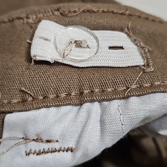 Freestyle 2 Piece Set White Button Down Blue Brown Stripe Sleeve Brown Cargo 5 - Picture 13 of 13